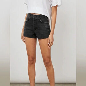 NWT!! Rails - The Fairfax High Rise Cut Off Shorts - Ash Black - Size 26